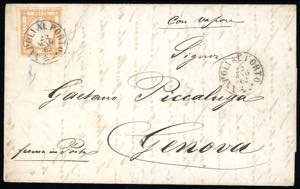 1862 - 10 grana arancio (22), perfetto, ... 