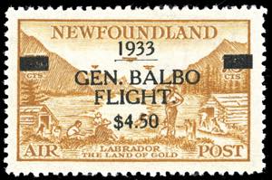 BRITISH COLONIES-NEWFOUNDLAND AIR MAIL 1933 ... 