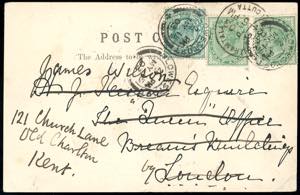 INDIA/GRAN BRETAGNA 1903 - Redirected with ... 