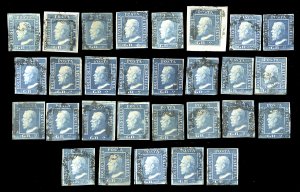 SICILIA 1859 - 2 grana bellinsieme di 29 ... 