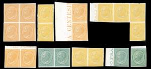 REGNO DITALIA PROVE E SAGGI 1863 - Lotto di ... 