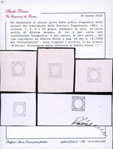 1861 - Prove della pietra in nero ... 