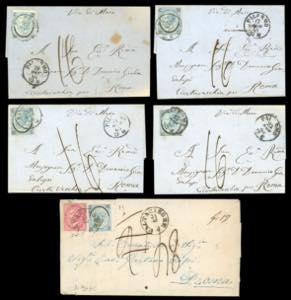 REGNO DITALIA SANITA 1865 - Cinque lettere ... 