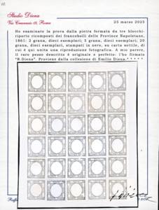 1861 - Prova della pietra in nero ... 