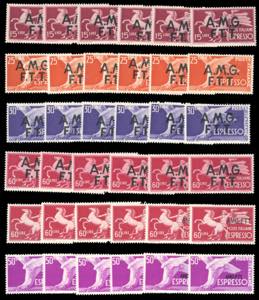 TRIESTE A ESPRESSI 1947/52 - Sei serie per ... 