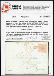 CASERTA, annullato + cerchio rossi ... 