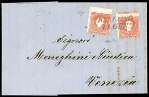 1860 - 5 soldi rosso, II tipo (25), due ... 