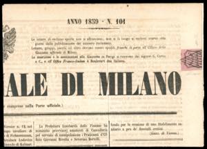 1857/59 - 6 cent. rosa vivo (1), ... 