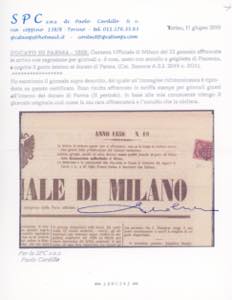 1858 - 6 cent. rosa vivo (1), ... 