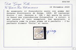 1859 - 80 cent. bistro arancio ... 