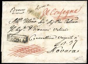 1807 - Lettera assicurata da Roma 2/5/1807 a ... 