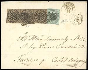 1859 - 3 baj bruno, striscia verticla e di ... 