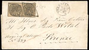 1858 - 4 baj bruno grigio chiaro (5), coppia ... 
