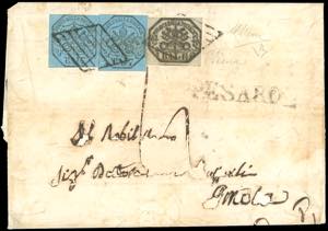 1852 - 6 baj grigio, inchiostro grigio ... 