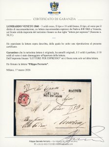 1860 - 5 soldi rosso, II tipo, ... 