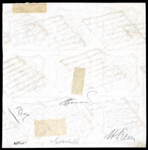 1852 - 8 baj bianco (9), blocco di ... 