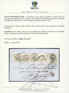 1854 - 8 baj bianco, due coppie ... 