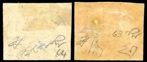 1867 - 3 cent. un esemplare grigio ... 