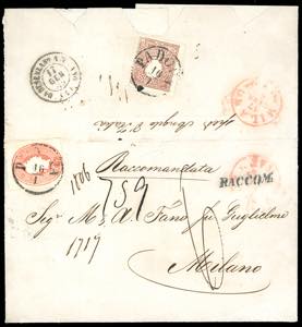 1862 - 5 soldi rosso e, al verso per il ... 