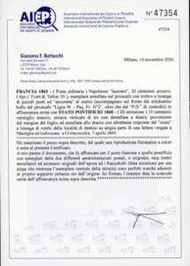 1869 - 10 cent. arancio vermiglio, ... 