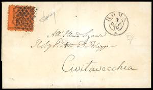 1870 - 10 cent. arancio vermiglio (26), ... 