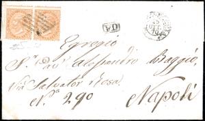 1870 - 10 cent. De La Rue (T17), coppia, un ... 