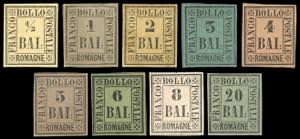 1859 - Serie completa (1/9), nuovi, gomma ... 