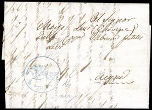 1819 - 15 cent. Cavallino, impressione a ... 