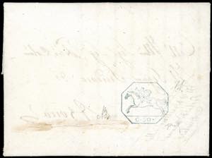 1825 - 50 cent. Cavallino, impressione a ... 