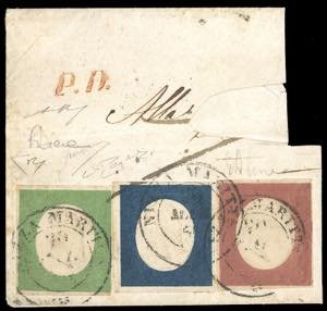 1854 - Terza emissione, serie completa ... 