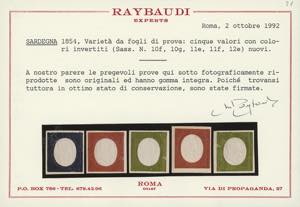 1854 - Terza emissione, non ... 