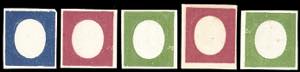 1854 - Terza emissione, non emessi, serie ... 