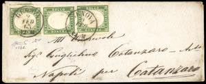 1863 - 5 cent. verde giallastro chiaro ... 