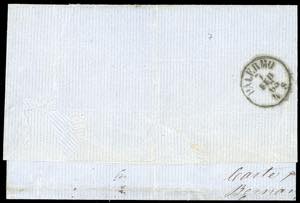 1863 - 10 cent. bistro scuro ... 