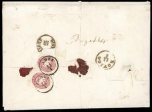 1864 - 5 soldi rosa, dent. 9 1/2 ... 
