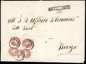 1864 - 5 soldi rosa, dent. 9 1/2 (43), ... 