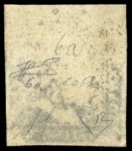1859 - 2 grana azzurro, I tavola, ... 