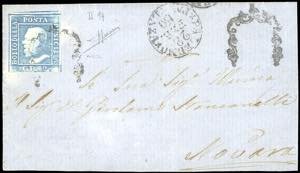 1860 - 2 grana azzurro, II tavola, posiz. 94 ... 