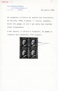 1859 - 5 grana carminio, I tavola ... 