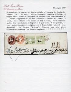 1861 - 10 soldi bruno rosso, ... 