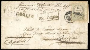 1855 - Lettera originariamente affrancata ... 