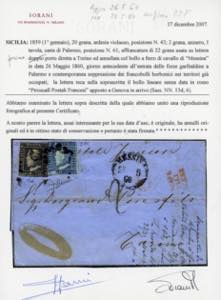 1860 - 20 grana ardesia violaceo, ... 