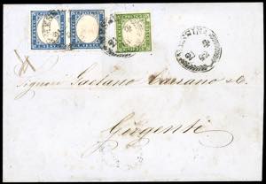 1862 - 20 cent., coppia, 5 cent. IV ... 