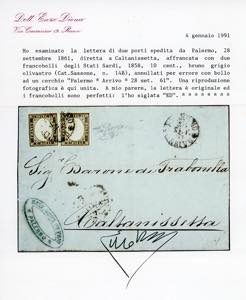 PALERMO ARRIVO, borbonico, punti ... 