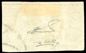 1852 - 1 quattrino nero su grigio ... 