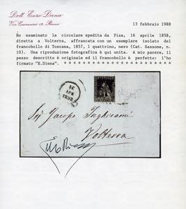 1858 - 1 quattrino nero, II ... 