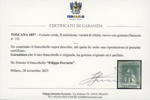 1857 - 4 crazie verde, II ... 