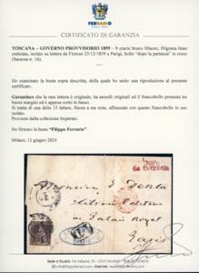 1859 - 9 crazie bruno lillaceo, ... 