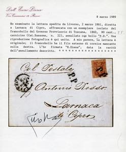 1861 - 80 cent. carnicino (22), ... 