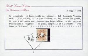 1859 - 1,05 soldi lilla (9b), ... 